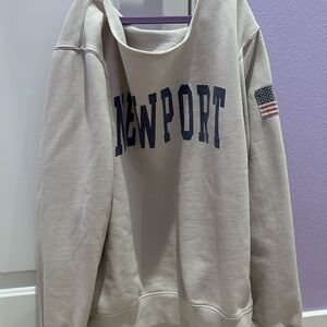 Brandy Melville Cream Newport Sweatshirt